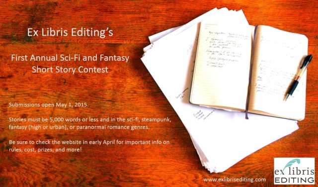Ex Libris Editing Short Story Contest Teaser Flyer